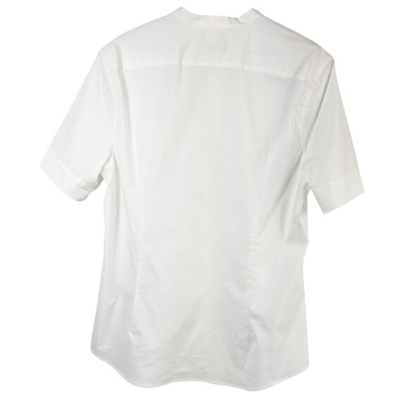 H&M Muscle Fit Men White Shirt Short Sleeve Button Up Brand New Size Large New - Picture 2 of 5